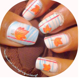 check full post here http://mydailynail-designs.blogspot.com/2013/09/water-marbled-notebook-and-fall-leaf.html