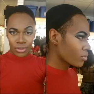 I decided to do a gold cut crease look for one of my dance performances.