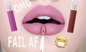 HONEST AF REVIEW.. NEW MAYBELLINE MATTE INK LIQUID LIPSTICKS