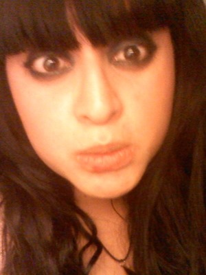 After fling a smokey eye, my eyes became red and well... I just started taking silly photos