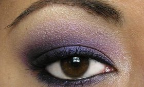 Purple Smokey Eye eyeshadow look Re-visitied