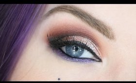 Warm Smoky Eye with Glitter Tutorial | Vintageortacky