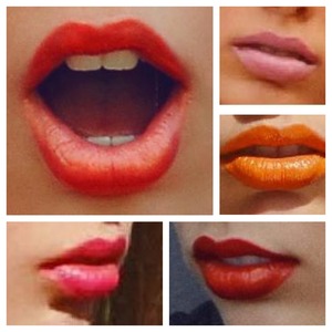 A few cropped shots of the lip colors I have made.