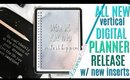 DIGITAL PLANNER RELEASE: Vertical Digital Planner with Daily Hyperlinked Pages, digital study cards