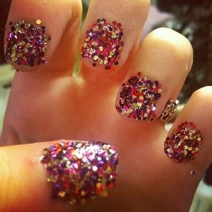 #glitter #nails #sparkly