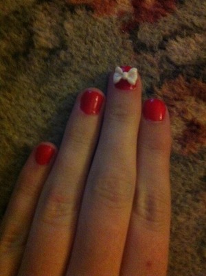 Ebay- various coloured bows- glue decorate the nails 