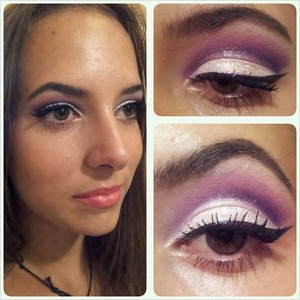 playing around with my new inglot shadows(: