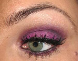The bright purple I used is a Sebastian eyeshadow which has been discontinued.