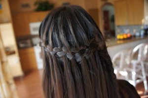 My friend did the waterfall braid back in 2009 :-) 