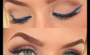 POP of Color | Bright Blue Eyeliner