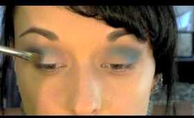 Teal Slate Makeup Tutorial Using Inglot Matte Palette!