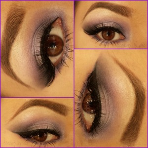 love purple used shimmery purple colors for this look