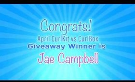 April 2015 CurlKit vs CurlBox Giveaway Winner!