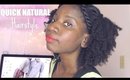 2 Quick Natural Hair Styles