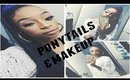 My Ponytail & Sexy Make up Look Tutorial!