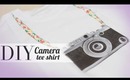 DIY Indie Art Vintage Camera Tee Shirt ANNEORSHINE
