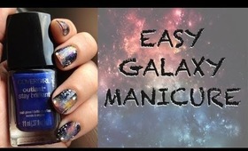EASY DIY Galaxy Manicure Nail Art