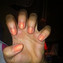 Orange suger nails 