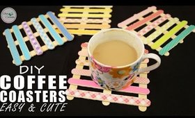 DIY Coffee Coasters | EASY & CUTE 💕