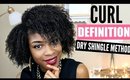 How to Define your Curls► Dry Natural Hair Shingling Method