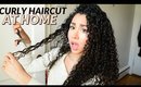 HOW TO CUT CURLY HAIR AT HOME / DIY CURLY CUT