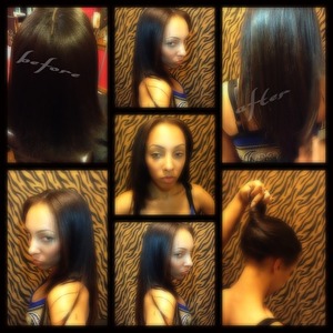 For a Natural looking Sew in, You want to leave hair out around the sides & back to allow HIGH PONYTAILS..STRAIGHT SLEEK LOOK 