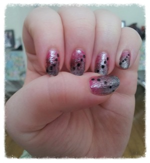 pink to black gradient