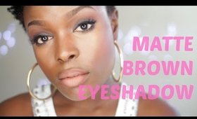 Matte Brown Eyeshadow Tutorial | Collab with MakeupbyTinu