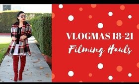 Filming all kinds of hauls | VLOGMAS 18-21