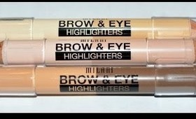 Milani Cosmetics Brow & Eye Highlighter, Brow Gel & Brow Wax Review