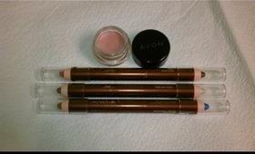 NEW AVON "GLOW" DOUBLE SIDED EYEPENCILS SUMMER 2013