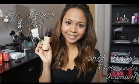 Revlon PhotoReady Airbrush Mousse Makeup  DEMO/face routine