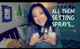 My Setting Spray Collection & Overview ⎮ Amy Cho