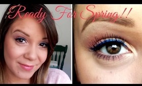 Ready For Spring! Pink And Blue Eyeliner Tutorial