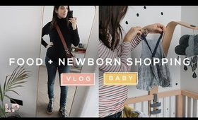 COME SHOPPING WITH ME (FOOD SHOP + NEWBORN ESSENTIALS) | Lily Pebbles
