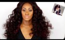 Kelly Rowland Inspired Big Sexy Summer Purple Curly Hair | Uniwigs | Shlinda1