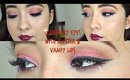 Color made wearable : Cranberry Eyes, Purple Glitter & Vampy lips