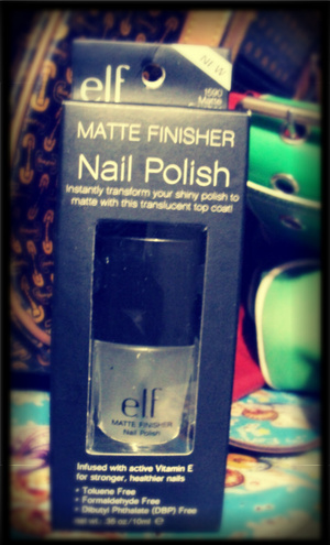 E.L.F. Matte Finisher Clear Nail Polish