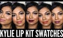 KYLIE JENNER Lip Kit Lip Swatches - 14 Shades! | MissBeautyAdikt