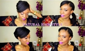 5 Easy Romantic  Natural Hair Styles