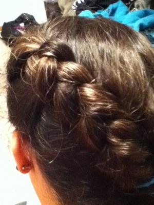 Tryed reverse French braid for the first time!!
