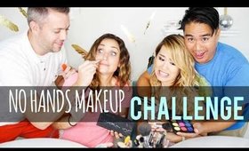 No Hands Makeup Challenge w/ Cutegirlshairstyles | ANNEORSHINE