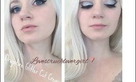 Get Ready With Me/Tutorial Drugstore Glitter Cut Crease