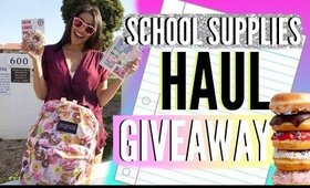 Back To School Supplies Haul 2015 + GIVEAWAY!