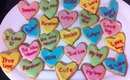 Valentines Day Conversation Heart Cookies