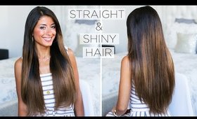 How To Get Shiny Straight Hair: My Straight Hair Routine