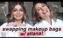 SWAPPING MAKEUP BAGS WITH ALLANA DAVISON! | Get Ready With Us | Jamie Paige