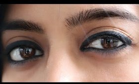 How to apply Bold Kajal using Stay Quirky Badass Kajal + Swatch test waterproof/smudgeproof