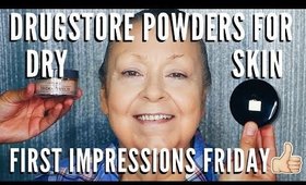 Drugstore Loose Setting Powders For Dry Skin | FIRST IMPRESSIONS FRIDAY | mathias4makeup