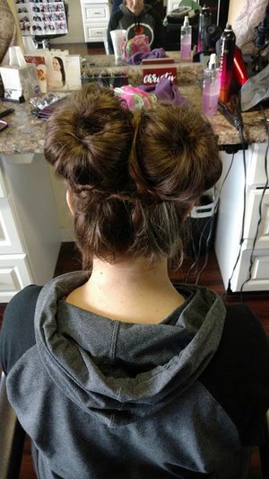 space buns by Christy Farabaugh 